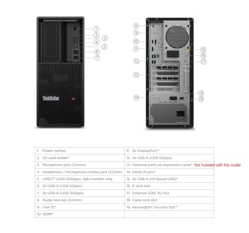 Image of Lenovo ThinkStation P3 Tower with Ultra 9 285, 64GB DDR5, NVIDIA RTX 2000