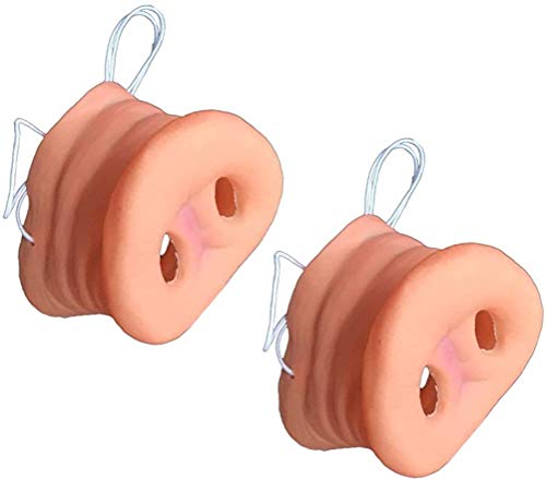 iPobie 4 Stücke Schweinenase Schwein Schnauze Spielzeug mit Gummiband für Halloween Party