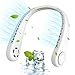 Produktbild Anveltech Halsventilatoren,Nackenventilator, Tragbarer Hals-Ventilator Leise Mini Ventilator USB 4000 mAh Akku mit 3 Geschwindigkeiten 360° Luftstrom für Büro, Reisen, Sport, Innen, Außen (Weiß)