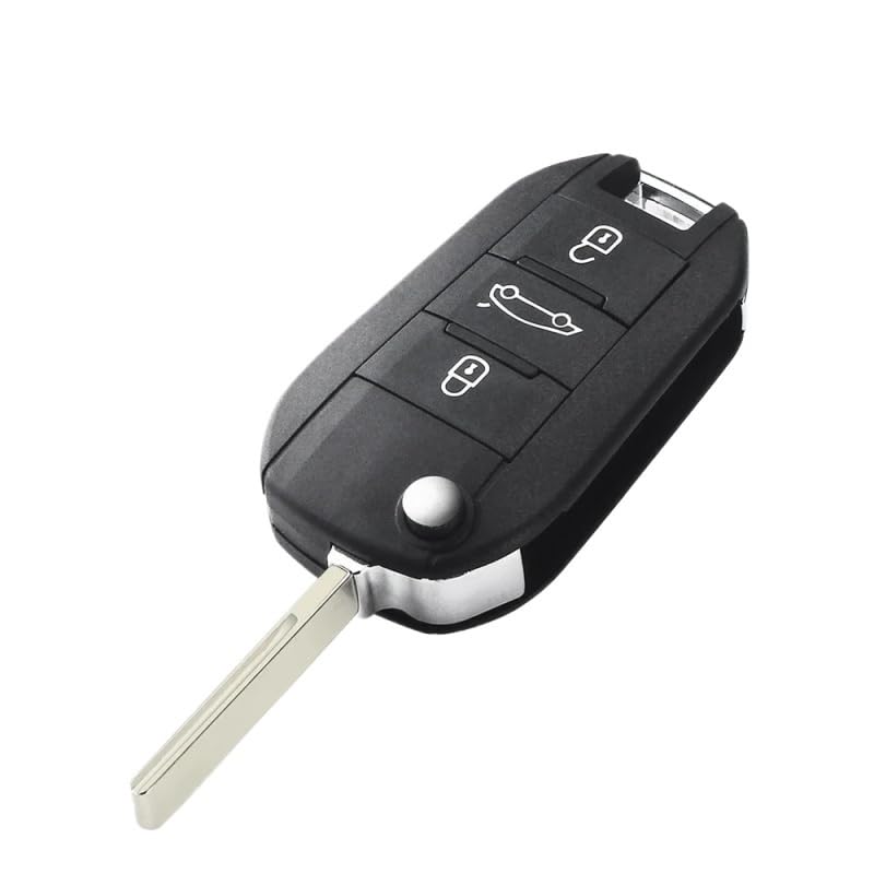Suitable for 10PCS New Flip Car Key Case for Peugeot 208 2008 301 308 508 5008 RCZ Expert Citroen C4-Cactus C3 Light(HU83 Blade Trunk)