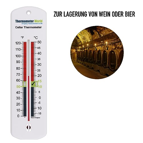 Bier- und Weinkellerthermometer - Ideal zur Überwachung der Bier- oder Weintemperatur