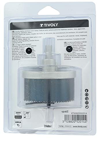 Tivoly xt50522052014 Hole Saw 5 Blades 75 mm Diameter 28 30 mm, Non Concerné - Image 2