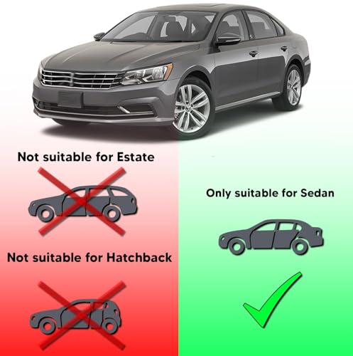 Rumplex Windabweiser Luftabweiser Regenabweiser Seitenfensterabweiser Kompatibel mit VW Passat Type B8 2015-2022 Autofenster Regenschutz Regenabweiser Anklebbare Deflektoren 4 Stück