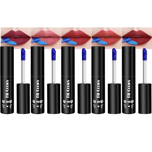 CHSEEO 5 Pcs Peel Off Lip Stain, Teinture à Lèvres Tatoo Lip Gloss Tache Durable Imperméable à Longue Tenue, Magic Lipstick Sans Transfert Couleur Tattoo...