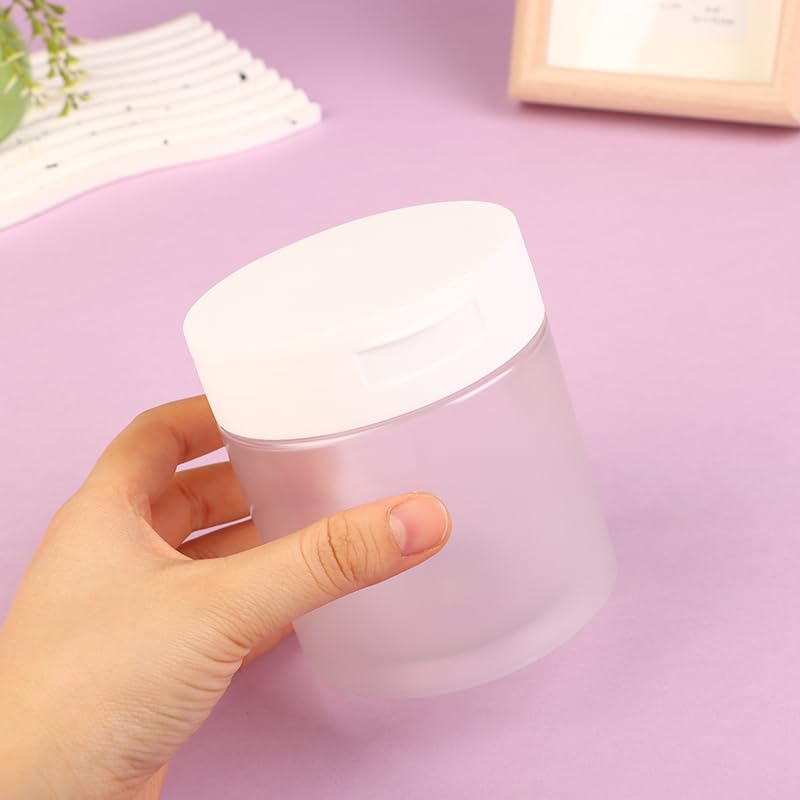 1 pc 350ml Color Random Cream Jar with Lid Body Lotion Scrub Jar Hair Mask Cosmetic Bottle Container Travel Portable Dispenser Bottle Accessories for Home Bathroom Outdoor 3