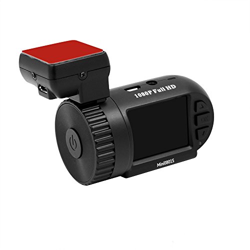 Mini 0801S Dash Cam with Parking Monitor, Motion Detection, GPS Logger, G-Sensor, Capacitor, 1080P FHD, 1.5