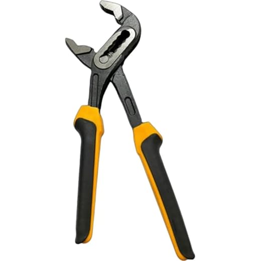 Alicate Bomba d'Água Profissional com Alça Deslizante Confeccionado em Cromo-Vanádio 10''/260mm, Alicate de Junta Deslizante