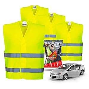 TK Gruppe Timo Klingler 4X Warnwesten EN ISO 20471 – Pannenweste 2023 Unfallweste Pkw Sicherheitsweste Weste Neongelb…