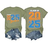 Klasse 2025 Shirt Senior 2025 T-Shirt Classic Graduate Shirt, olivgrün, 3XL
