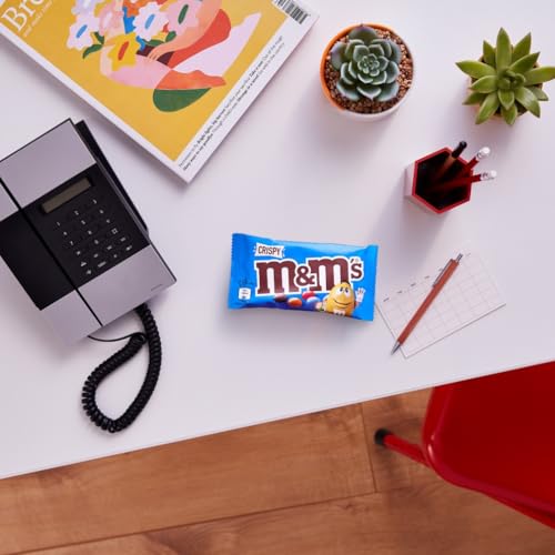 M&M's Crispy, Schokoladen Großpackung, 24 x 36g, Knusprige Schokolinsen als Süßigkeiten, Schokoladen Geschenk (816g) 5