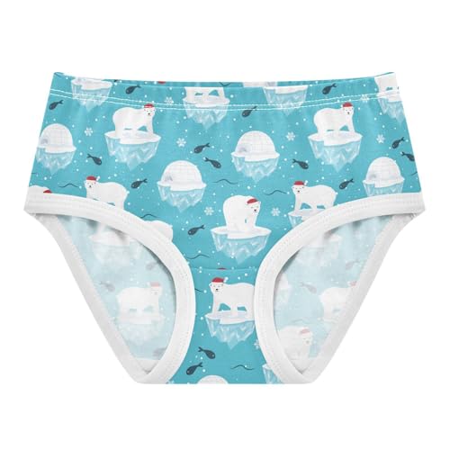 Girls' Underwear Polar Bear Cotton Stretch Comfort Toddler Panties