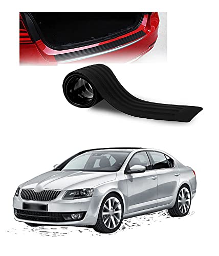Bumper Protector Guard Rear Bumper Protection Trunk Protectors Flexible Rubber Sill Cover Non Slip Adhesive Strips (36 inch) Compatible with S-Koda O-ctavia