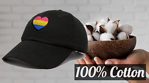 Image of Embroidered Pride Hat LGBT Cap Low Profile Distressed Dad Hat