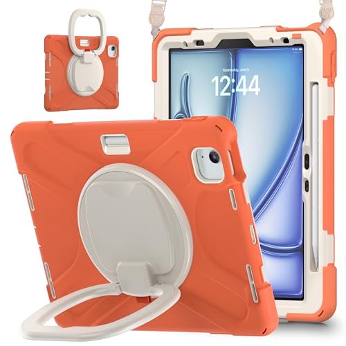 Coque antichoc iPad Air M3 2025 robuste avec poignée et béquille