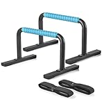 Purife Strength Training Parallettes Push Up Bars, Pushup Handles Calisthenics Equipment for Home Workout, Anti-slip Gymnastics Bars, Handstand & Dip Bar for Outdoor Exercise