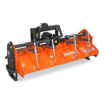 MechMax 80 in Heavy Duty Rotary Tiller, 3 Point Hitch Cat.2, Gear Drive, PTO Shaft Included with Slip Clutch, 40–80 HP, HRT80