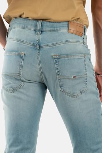Tommy Jeans Herren Jeans Hose Scanton Slim Fit, Blau (Denim Light), 28W/36L – Ansicht 4