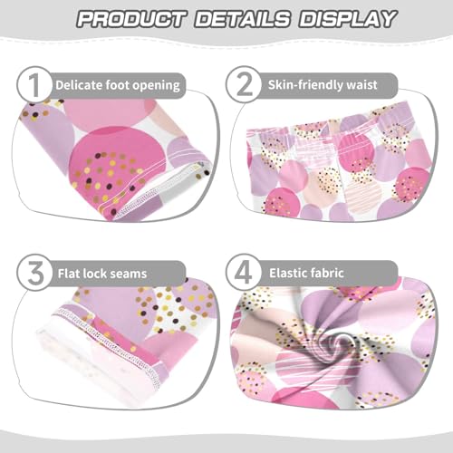 Girls' Leggings Casual Yoga Pants for Girls Ankle Length Comfortable Leggings for 4-10 Years4