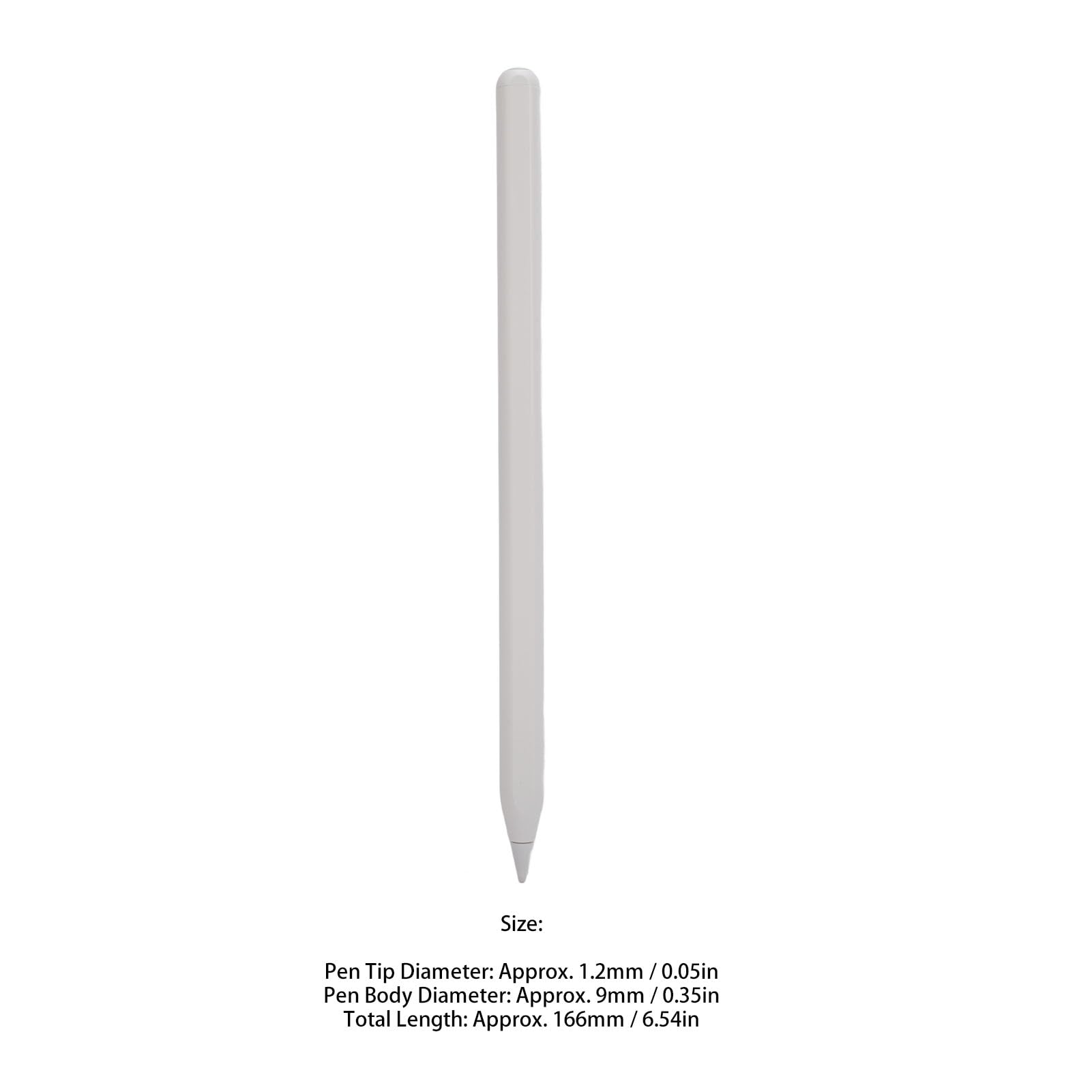 Sxhlseller Bluetooth-Eingabestift mit Magnetischer Aufladung |Neigungsempfindlichkeit, Handflächenunterdrückung, Feine Spitze für -Tablets 2018+ (White)