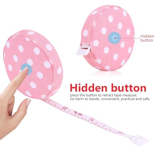 Cinta métrica retráctil 150 cm con escala doble miniatura 6