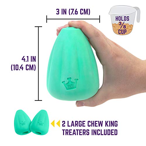 Chew King Premium Treat Dog Toy, L, Extremely Durable Natural Rubber Toy, Pack Of 2, All Breed Sizes #TOP6