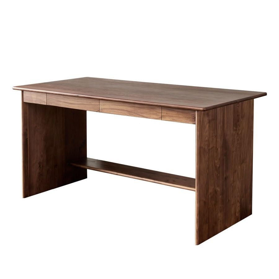 Schreibtisch Schreibtisch for Zuhause, Arbeitszimmer, Schlafzimmer, einfacher Massivholz-Schreibtisch, Computertisch, Wohnzimmer, Kleiner Verhandlungstisch Büro Desk(160 * 75 * 76cm)
