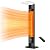 thermomate Outdoor Indoor Electric Patio Heater, 1500W 38.5" Portable Tower Infrared Heaer, IP55 Rated Space Radiant Heater with Remote, Timer, Tip-over Protection for Backyard, Restaurant & Garage