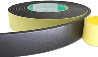 2Meters/roll Black Sponge Foam Rubber Tape 5MM /8MM /10MM Thick Strong Adhesion EVA Anti-Collision Seal Strip (Color : 10mm, Size : 10mm thickness-2M)
