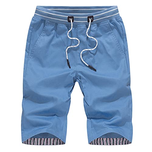 Foweknow Bañador para hombre, pantalones de playa hawaianos, pantalones cortos de tenis para hombre, pantalones de tenis de verano, ropa de ocio, pantalones cortos de moda, pantalones cortos de