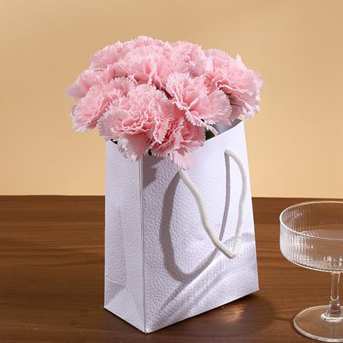 Œillets en tissu de soie réalistes pour centres de table de mariage