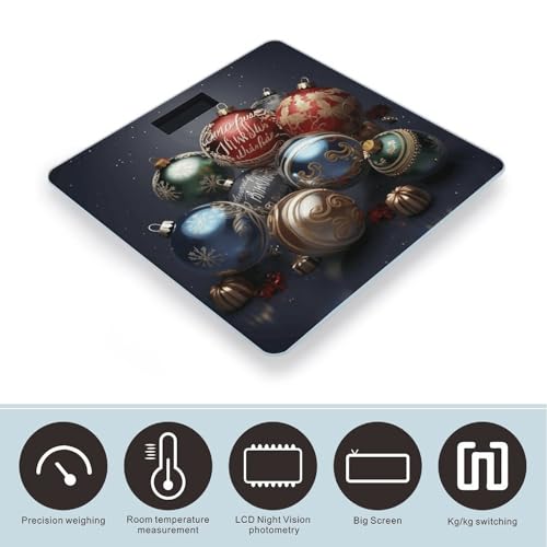 Báscula digital de baño con plataforma de vidrio templado miniatura 3