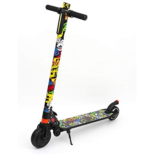 PULNDA Electric Kick Scooter, 250W Foldable Electric Scooter with Super Bright Front LED
