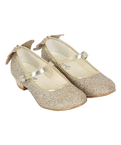 Girls' Elegant Strappy High Heel Sparkly Dress Shoes with Secure Ankle Strap - Perfect for Special Occasions2