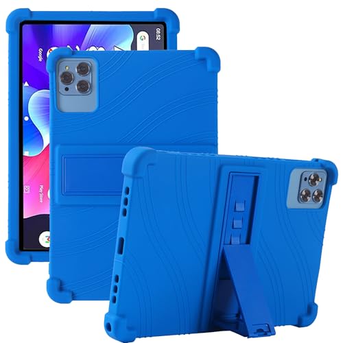 Zukof Case Cover for BYYBUO Smartpad A10_L/A10/T10/T10 Pro/BYYBUO T30/Oangcc A6 Pro/GOODTEL G10 Tablet, Silicone Tablet Case with Kickstand, Blue