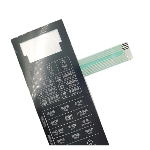 DEYIN Control Panel Switch Menu Plate for 44 EG823LA3-NR Microwave Oven Replacement Function Plate