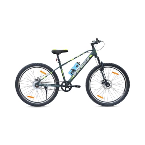 Image of Stryder 27.5T Magnet Mountain Cycle for Men & Women with Front Suspension and Dual Disc Brake | Single Speed Cycle - Ideal for 12+ Years (Frame: 17.5 Inches) (Forest Green::Green)