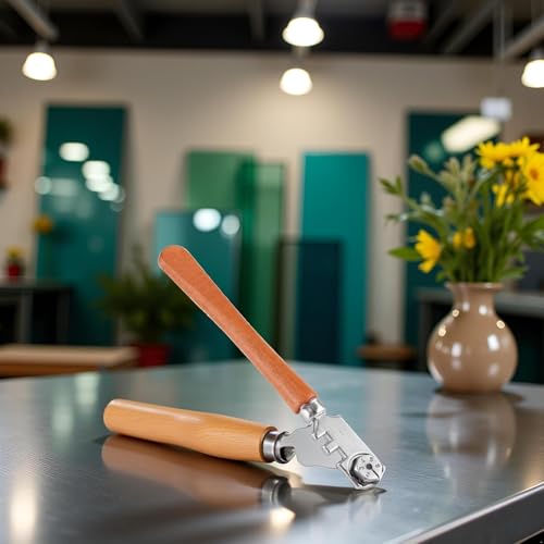 Professional Grade Glass Cutter Tool (6 Way Cutting Wheel) - Glass Cutting Tools, Perfect for Cutting and Scoring Bottles, Mirrors, Window Panes, Shelves, and More (30mm) - Thumbnail 6