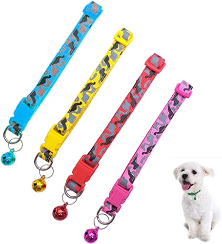Image of Puppy ID Collars I Identification Soft Nylon Puppy Collars I Adjustable Breakaway Safety I Whelping Litter Collarsr for I Newborn Puppies Kitten I Small Pack of-1 (Army Print Collar)