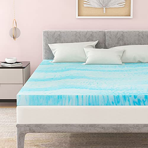 Mattress Topper King Gel Memory Foam Cushion With Support