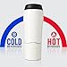 Mighty Mug Plastic Travel Mug, No Spill Double Wall Tumbler, Cold/Hot, Cup-Holder Friendly, Dishwasher Safe, (Cream, 16oz)