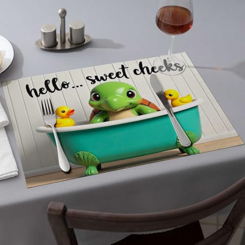 Sets de table Hello Sweet Cheeks pour repas de famille animés - 2