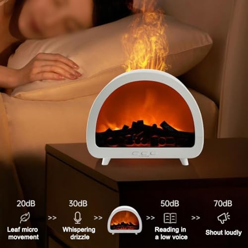 Diffuseur d'arômes de flamme 7 couleurs humidificateur télécommande