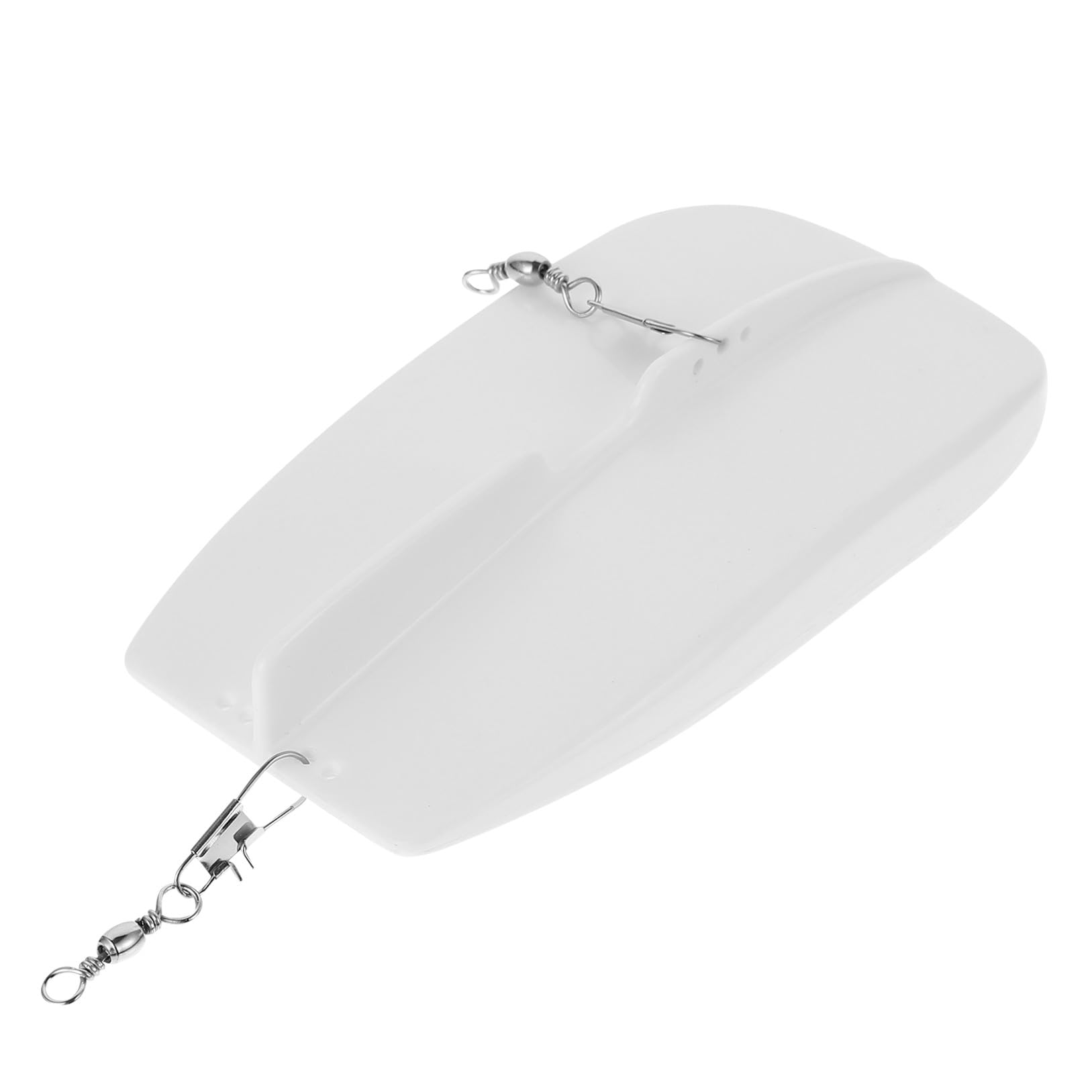 SUPVOX Tabla de Buceo Duradera de Plástico Blanco para Pesca Cebo Artificial, Alta Resistencia y Firme para Aficionados Pesca en Mar
