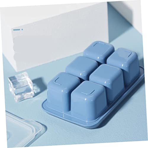 Molde de cubitos de hielo plástico con tapa 6 piezas miniatura 3