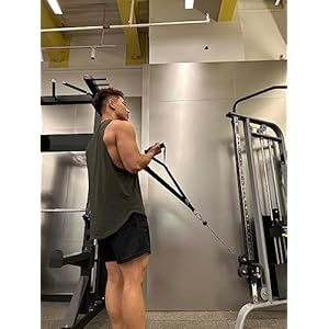 KYLIN SPORT Long Stirrup Handle with Metal Carabiner Cable Machine Attachments Resistance Band Handles Silicon Grips Fitness Strap KYLIN SPORT Long Stirrup Handle with Metal Carabiner Cable Machine Attachments Resistance Band Handles Silicon Grips Fitness Strap