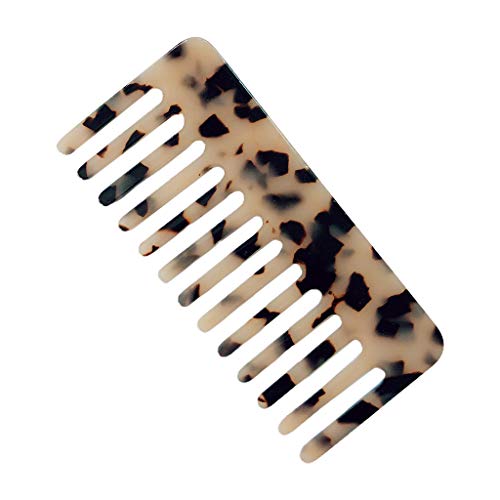 Peine masajeador para cabello color mármol leopardo miniatura 1