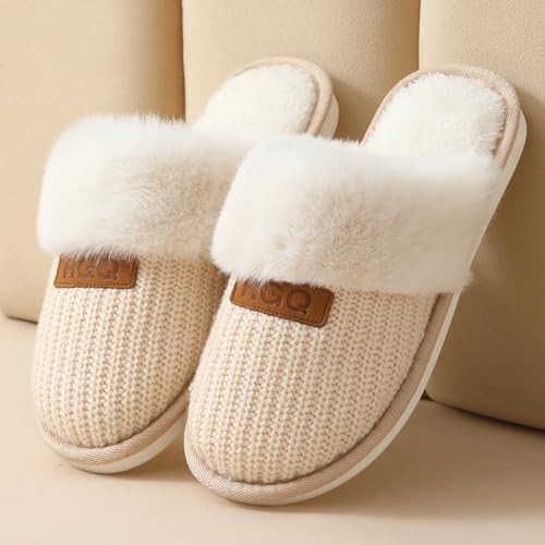 Image of DRUNKEN Slippers For Women Winter Sandals Casual Flats Home Footwear Man Girls Sliders Flip Flops Chappals Ladies Clogs Sleeper Slides Stylish Ortho Soft