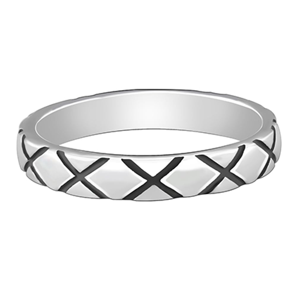 925 Oxidised Silver Rider Edge Ring For Him,Fixed Size | Gifts for Mens and Boys| With Certificate of Authenticity and 925 Stamp | 6 Months Warranty-image-33
