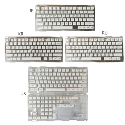 Teclas de repuesto para teclado mecánico: soluciona el desgaste con estilo blanco 6