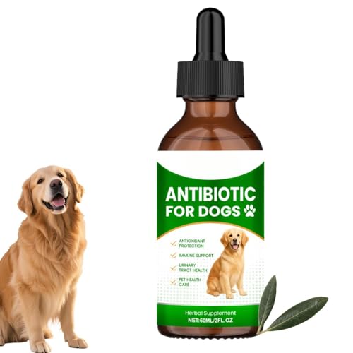 Liquid Dog Supplements - 60ml Health Drops Nutritional, Support Formula for Dogs Daily Wellness Care Morning Night After Meals Home Travel Routine Pet Health Boost Digestive Immune Support Liquid